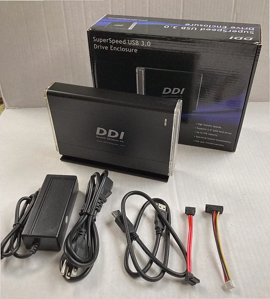 NEW 3.5" SATA/IDE Drive USB 3.0 External Enclosure HDD Case US Ship Hi Speed