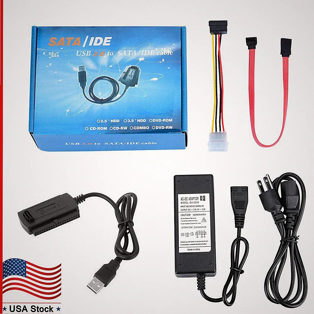 SATA PATA IDE to USB 2.0 hard drive adapter