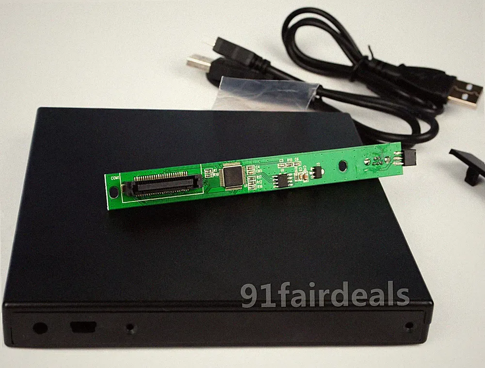 USB External Case Enclosure for 12.7mm PATA/IDE To SATA Laptop DVD Drive Burner
